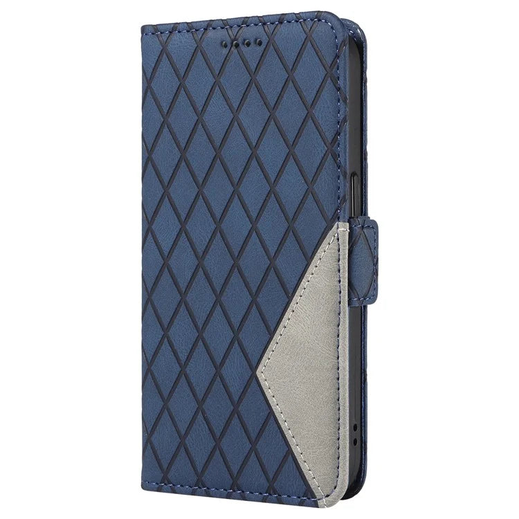 For Samsung Galaxy A05 4G Leather Case Rhombus Imprinted Wallet Cover