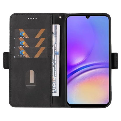 For Samsung Galaxy A05 4G Leather Case Rhombus Imprinted Wallet Cover