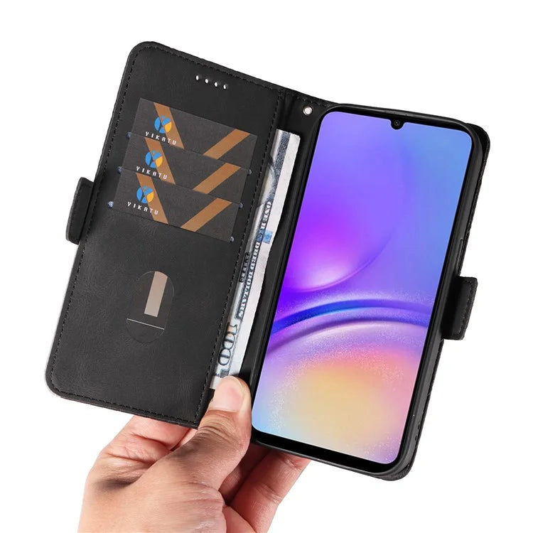 For Samsung Galaxy A05 4G Leather Case Rhombus Imprinted Wallet Cover
