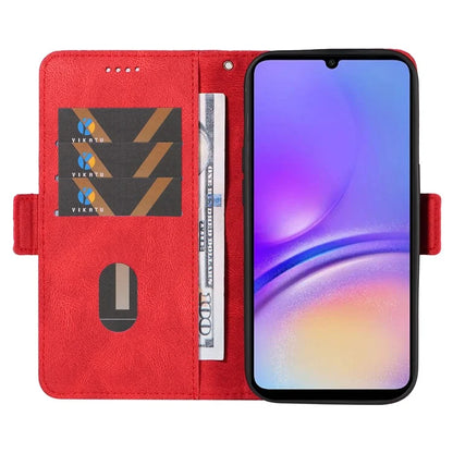 For Samsung Galaxy A05 4G Leather Case Rhombus Imprinted Wallet Cover