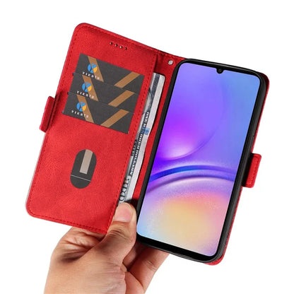 For Samsung Galaxy A05 4G Leather Case Rhombus Imprinted Wallet Cover