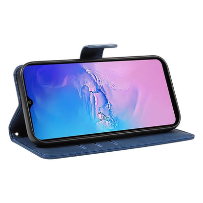 For Samsung Galaxy A05 4G Case Wallet Imprinted Line Leather Cover