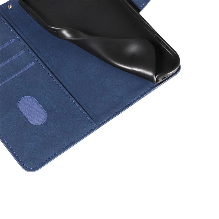 For Samsung Galaxy A05 4G Case Wallet Imprinted Line Leather Cover