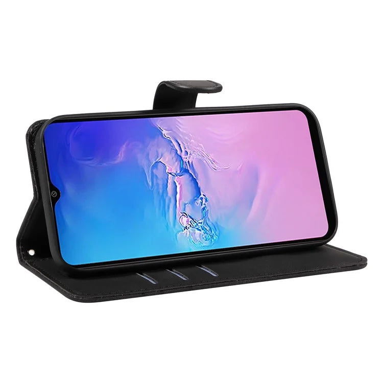 For Samsung Galaxy A05 4G Case Wallet Imprinted Line Leather Cover