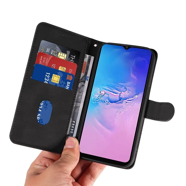 For Samsung Galaxy A05 4G Case Wallet Imprinted Line Leather Cover