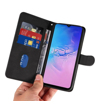 For Samsung Galaxy A05 4G Case Wallet Imprinted Line Leather Cover