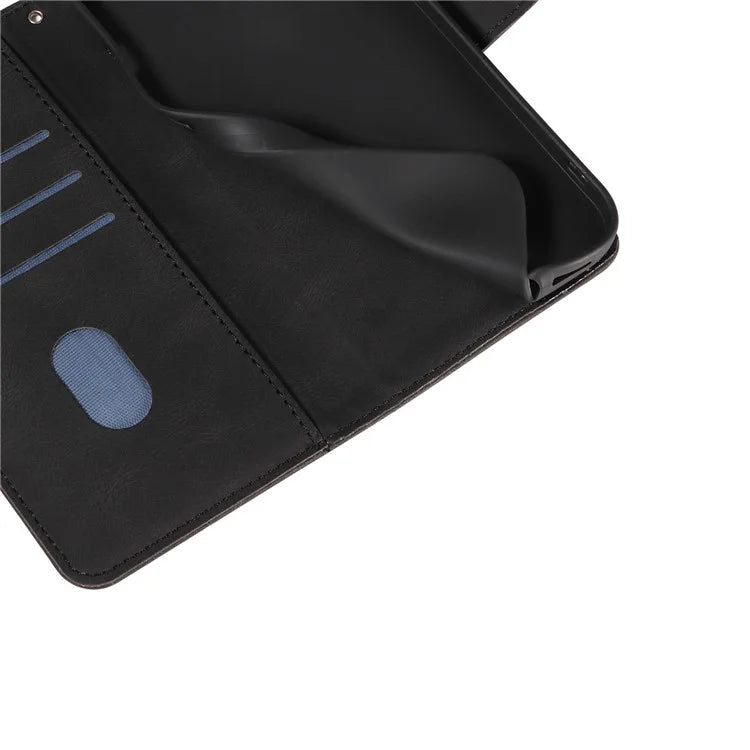 For Samsung Galaxy A05 4G Case Wallet Imprinted Line Leather Cover