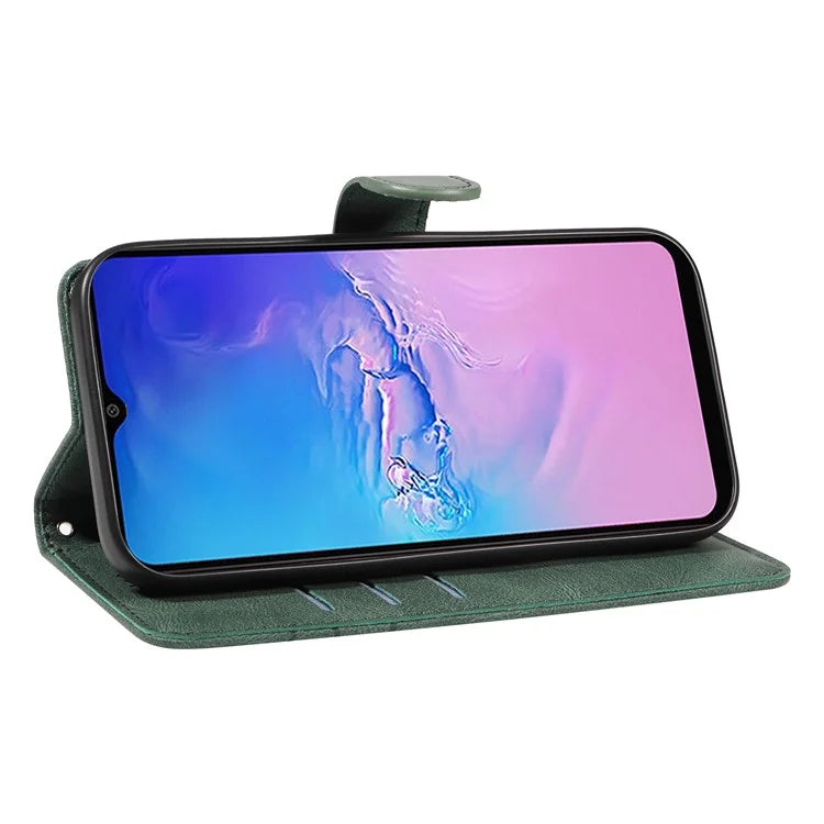 For Samsung Galaxy A05 4G Case Wallet Imprinted Line Leather Cover