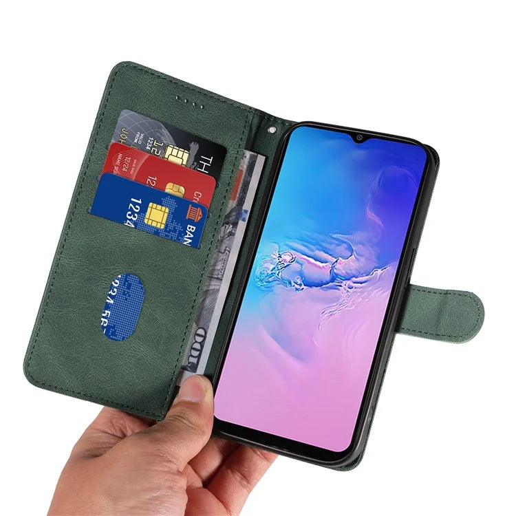 For Samsung Galaxy A05 4G Case Wallet Imprinted Line Leather Cover