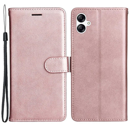 KT Leather Series-2 For Samsung Galaxy A05 4G Case Solid Color Stand Phone Cover Wallet PU Leather Shell