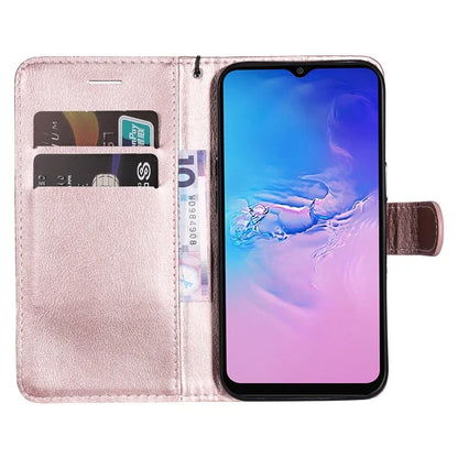 KT Leather Series-2 For Samsung Galaxy A05 4G Case Solid Color Stand Phone Cover Wallet PU Leather Shell