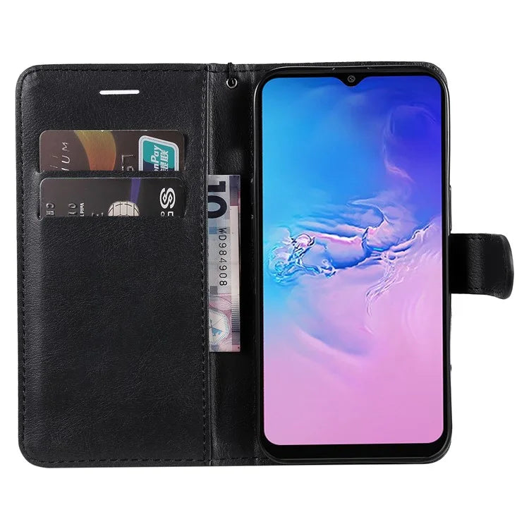 KT Leather Series-2 For Samsung Galaxy A05 4G Case Solid Color Stand Phone Cover Wallet PU Leather Shell