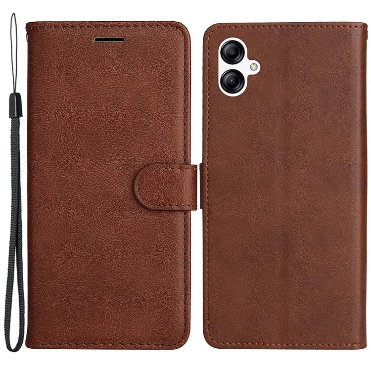 KT Leather Series-2 For Samsung Galaxy A05 4G Case Solid Color Stand Phone Cover Wallet PU Leather Shell