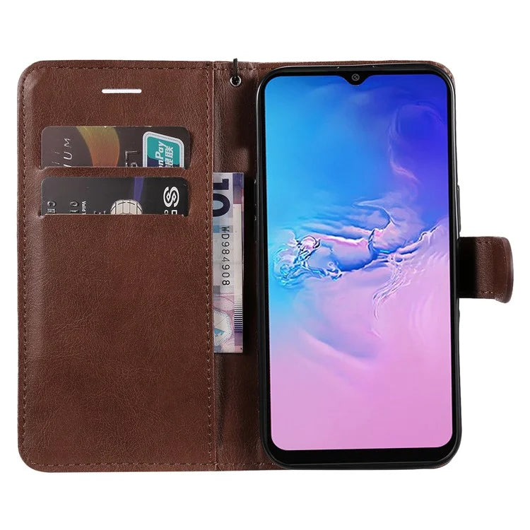 KT Leather Series-2 For Samsung Galaxy A05 4G Case Solid Color Stand Phone Cover Wallet PU Leather Shell