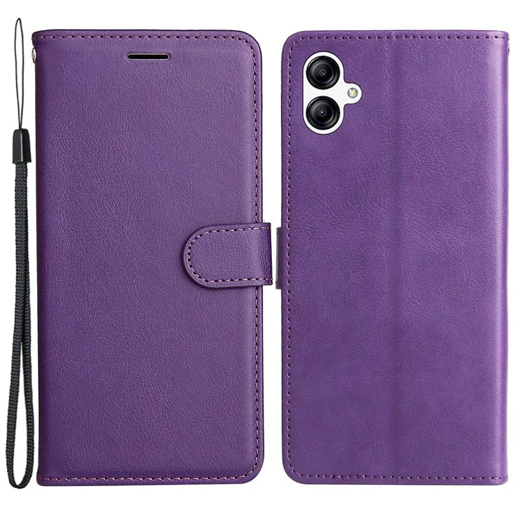 KT Leather Series-2 For Samsung Galaxy A05 4G Case Solid Color Stand Phone Cover Wallet PU Leather Shell