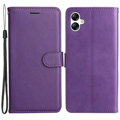 KT Leather Series-2 For Samsung Galaxy A05 4G Case Solid Color Stand Phone Cover Wallet PU Leather Shell
