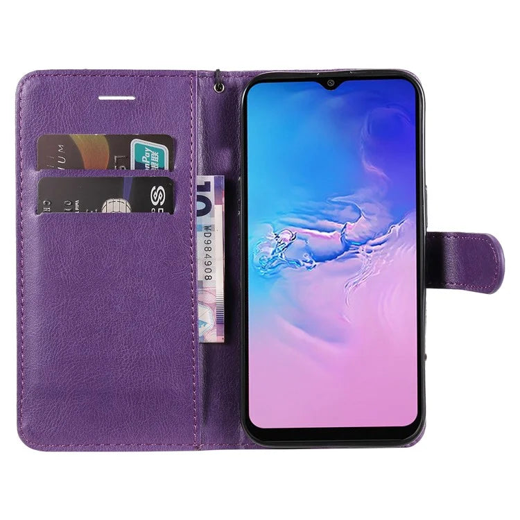 KT Leather Series-2 For Samsung Galaxy A05 4G Case Solid Color Stand Phone Cover Wallet PU Leather Shell