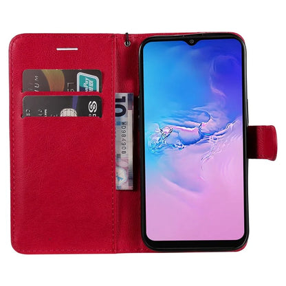 KT Leather Series-2 For Samsung Galaxy A05 4G Case Solid Color Stand Phone Cover Wallet PU Leather Shell