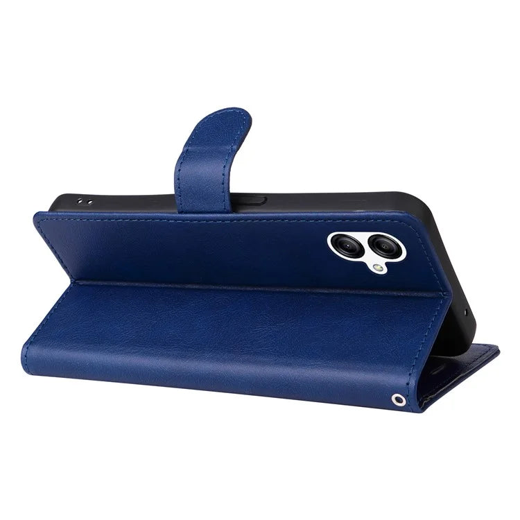 KT Leather Series-2 For Samsung Galaxy A05 4G Case Solid Color Stand Phone Cover Wallet PU Leather Shell