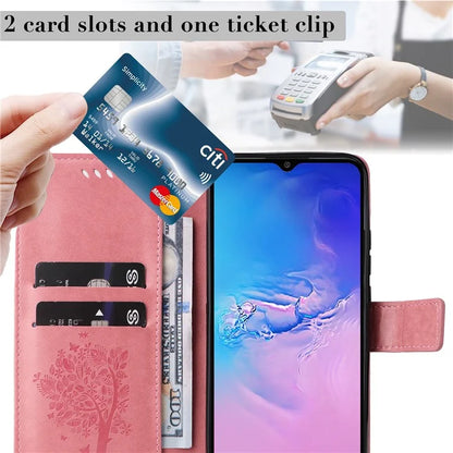 For Samsung Galaxy A05 4G KT Imprinting Flower Series-3 Stand PU Leather Cover Imprinted Phone Case Wallet