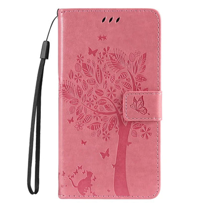 For Samsung Galaxy A05 4G KT Imprinting Flower Series-3 Stand PU Leather Cover Imprinted Phone Case Wallet