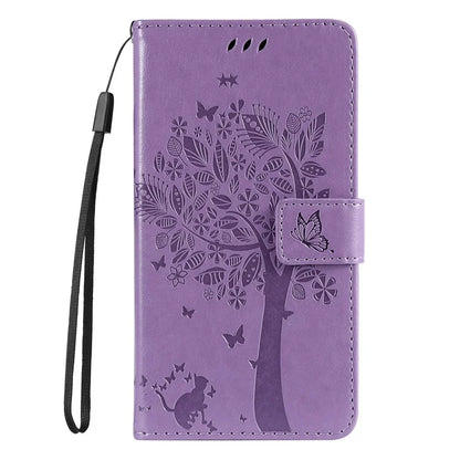 For Samsung Galaxy A05 4G KT Imprinting Flower Series-3 Stand PU Leather Cover Imprinted Phone Case Wallet