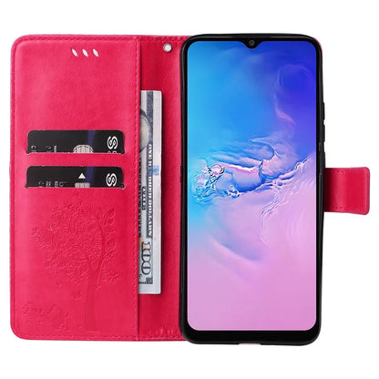 For Samsung Galaxy A05 4G KT Imprinting Flower Series-3 Stand PU Leather Cover Imprinted Phone Case Wallet