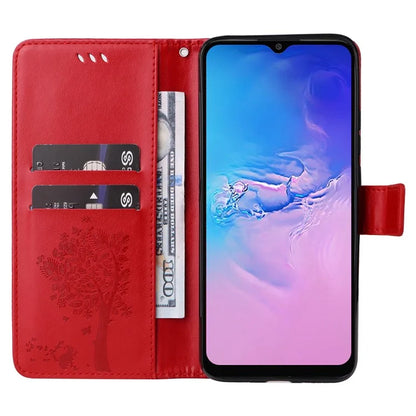 For Samsung Galaxy A05 4G KT Imprinting Flower Series-3 Stand PU Leather Cover Imprinted Phone Case Wallet