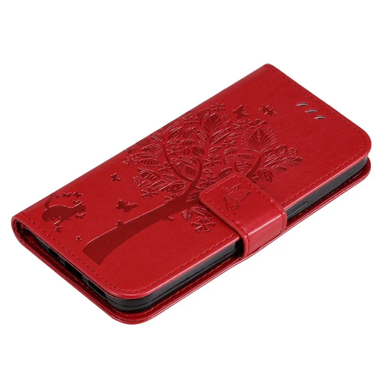 For Samsung Galaxy A05 4G KT Imprinting Flower Series-3 Stand PU Leather Cover Imprinted Phone Case Wallet