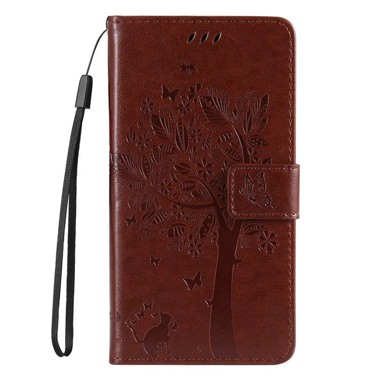 For Samsung Galaxy A05 4G KT Imprinting Flower Series-3 Stand PU Leather Cover Imprinted Phone Case Wallet