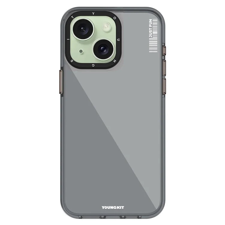 YOUNGKIT For iPhone 15 Plus Case TPU + Aluminum Alloy Shell IMD Mobile Phone Protector