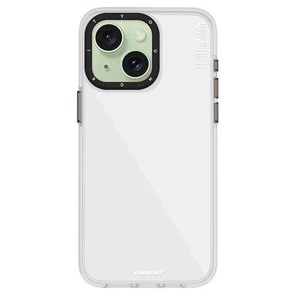 YOUNGKIT For iPhone 15 Plus Case TPU + Aluminum Alloy Shell IMD Mobile Phone Protector
