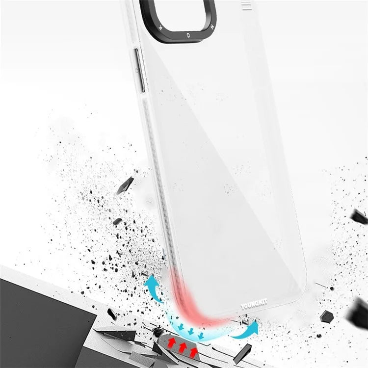 YOUNGKIT For iPhone 15 Plus Case TPU + Aluminum Alloy Shell IMD Mobile Phone Protector