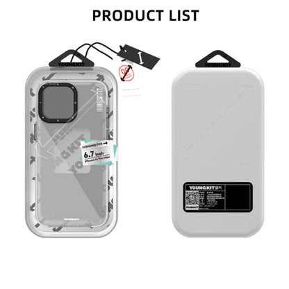 YOUNGKIT For iPhone 15 Plus Case TPU + Aluminum Alloy Shell IMD Mobile Phone Protector