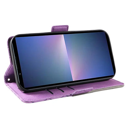 For Sony Xperia 5 V Leather Case Wallet Stand Splicing Phone Cover