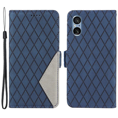 For Sony Xperia 5 V Leather Case Wallet Stand Splicing Phone Cover