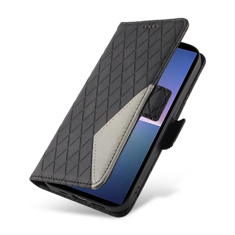 For Sony Xperia 5 V Leather Case Wallet Stand Splicing Phone Cover