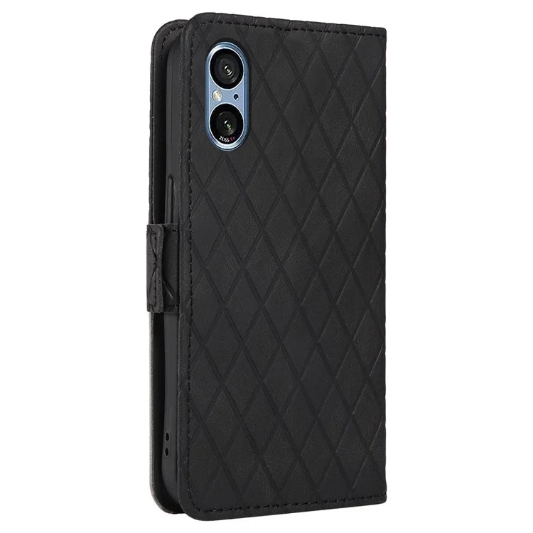 For Sony Xperia 5 V Leather Case Wallet Stand Splicing Phone Cover