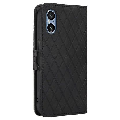 For Sony Xperia 5 V Leather Case Wallet Stand Splicing Phone Cover