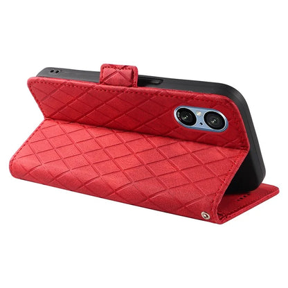 For Sony Xperia 5 V Leather Case Wallet Stand Splicing Phone Cover