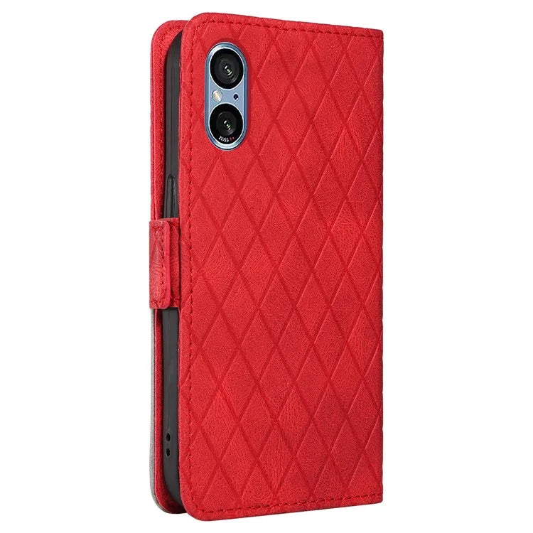 For Sony Xperia 5 V Leather Case Wallet Stand Splicing Phone Cover