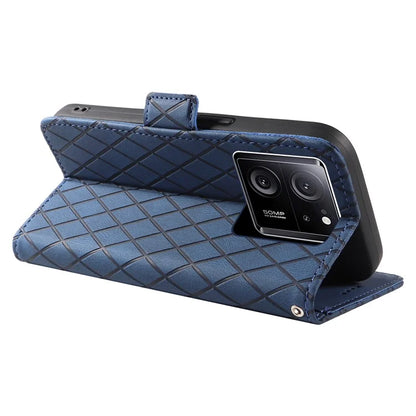 For Xiaomi 13T / 13T Pro / Redmi K60 Ultra Case Rhombus Imprinted Leather Cover