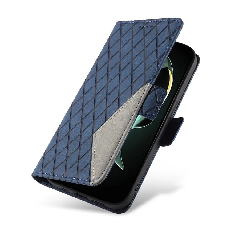 For Xiaomi 13T / 13T Pro / Redmi K60 Ultra Case Rhombus Imprinted Leather Cover