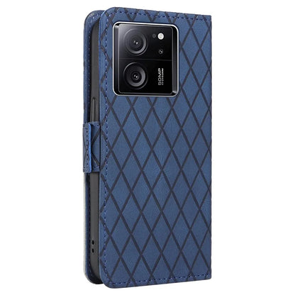 For Xiaomi 13T / 13T Pro / Redmi K60 Ultra Case Rhombus Imprinted Leather Cover