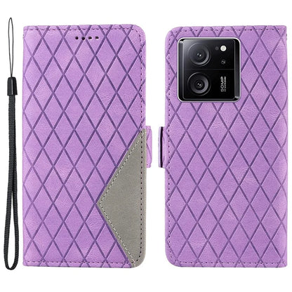 For Xiaomi 13T / 13T Pro / Redmi K60 Ultra Case Rhombus Imprinted Leather Cover