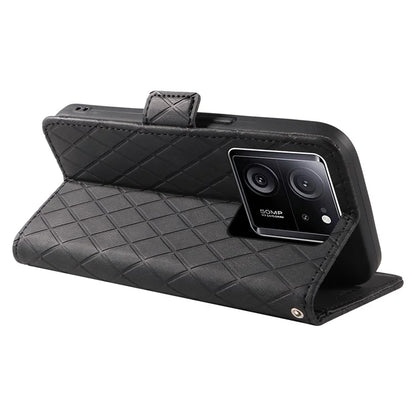 For Xiaomi 13T / 13T Pro / Redmi K60 Ultra Case Rhombus Imprinted Leather Cover