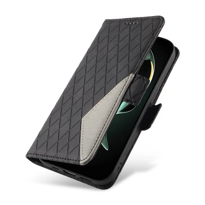 For Xiaomi 13T / 13T Pro / Redmi K60 Ultra Case Rhombus Imprinted Leather Cover