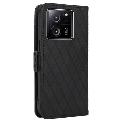 For Xiaomi 13T / 13T Pro / Redmi K60 Ultra Case Rhombus Imprinted Leather Cover