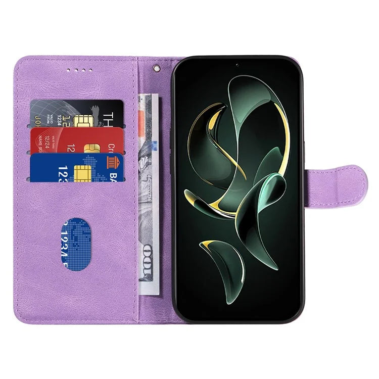 For Xiaomi 13T / 13T Pro / Redmi K60 Ultra Case Imprinted Line Leather Phone Cover