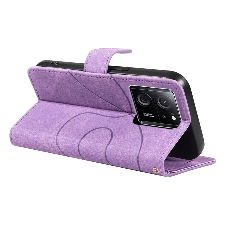 For Xiaomi 13T / 13T Pro / Redmi K60 Ultra Case Imprinted Line Leather Phone Cover